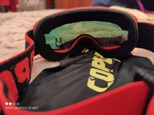 COPOZZ-Gafas de esquí de tamaño pequeño para niños, máscara antiniebla doble UV400, para esquiar, GOG-243