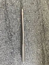 LLavero de bolígrafo multifuncional, Mini llavero de Metal de acero inoxidable, bolígrafo telescópico, herramienta de pluma telescópica, 1 Uds.