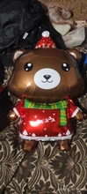 Penguin Balloon Christmas-Decorations Santa-Claus New-Years Globos Snowman Deer for Home