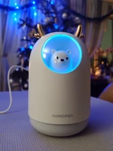 Humidificador ultrasónico con USB para el hogar, difusor de aceites aromáticos, lámpara LED de Color romántico, 300ml