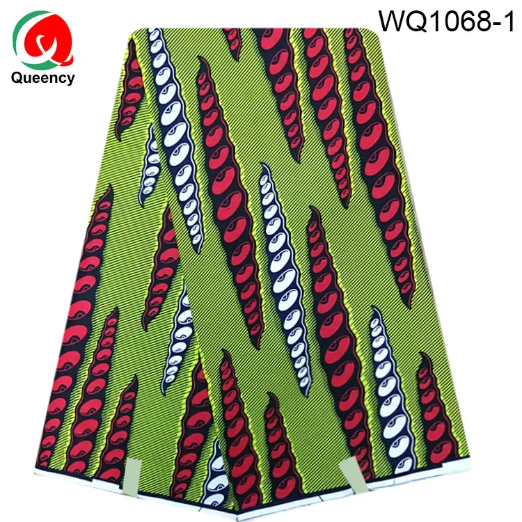 WQ1068-1 WQ1061-Queency Новинка Высокое качество Анкара Африканский печатный хлопок голландский мягкий воск для платья 40*40 - Цвет: WQ1068-1