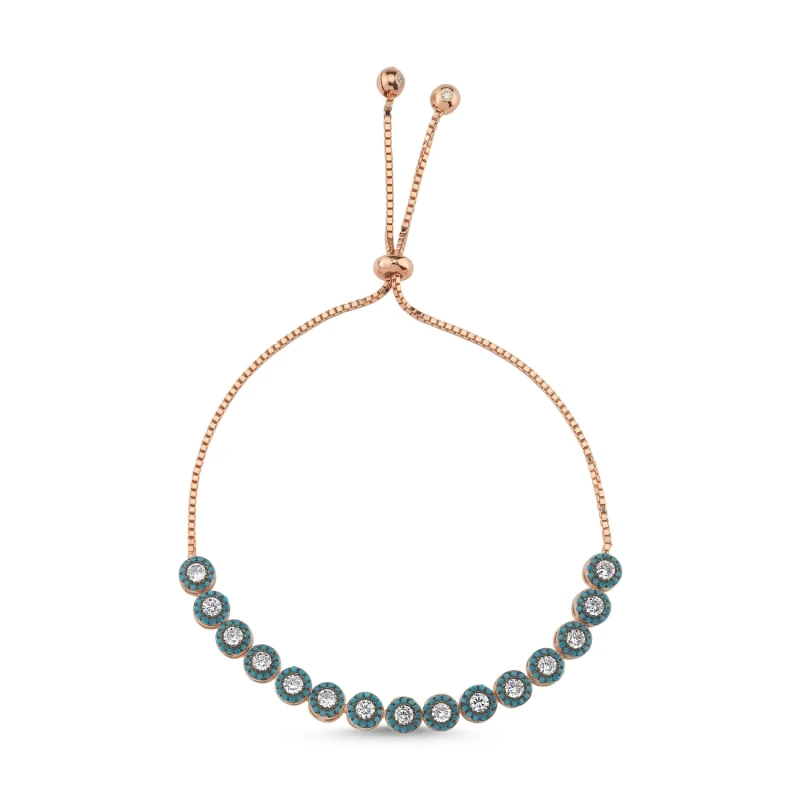

Silver 925 Sterling Round Zircon Stone Lift Bracelet