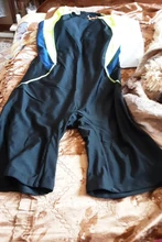 Anfilia-traje de baño deportivo de una pieza para mujer, ropa de playa de retazos, hasta la rodilla