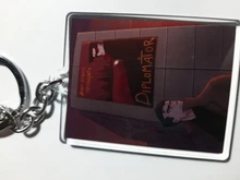 FANGQINGMAO-llavero personalizado de acrílico, charm, transparente, de plástico epoxi, transparente