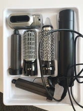 Secador de pelo 5 en 1 de un paso, voluminizador, giratorio, alisador de pelo, peine, cepillo rizador, secador de pelo para Herramienta de Peinado