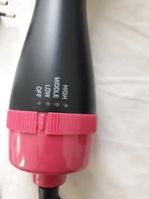 Secador de pelo 2 en 1 de un paso, voluminizador, cepillo de aire caliente, Alisador, rizador, cepillo para usar con secador de cabello