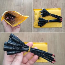 5/10 Uds 5,5x2,1 macho DC macho o hembra conector de Cable para 3528 de 5050 LED de luz de tira