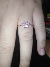 Anillo ajustable con apertura de anillos de Color dorado para mujer, con diseño de garra de gato y pata de oso, boda romántica, cristal Rosa CZ, regalos de amor, joyería