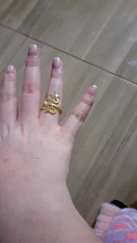 Anillo de serpiente de estilo Retro para hombre y mujer, anillo ajustable abierto en forma de serpiente Punk, Color dorado, regalo de joyería