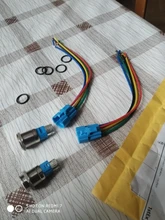 Switch Ring-Lamp-Power Symbol-Button Led-Light Metal 16mm Waterproof Self-Lock NO 1NO1NC