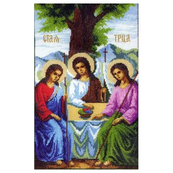 

344 set for embroidery 'чарівна MIT' 'Icon of the Holy Trinity, 26*37,5 cm