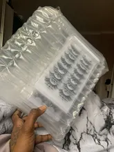 5/8/12 pares 3D pelo de visón pestañas falsas hecho a mano pestaña larga Natural Wispy pestañas tupidas reutilizable extensión de pestañas postizas