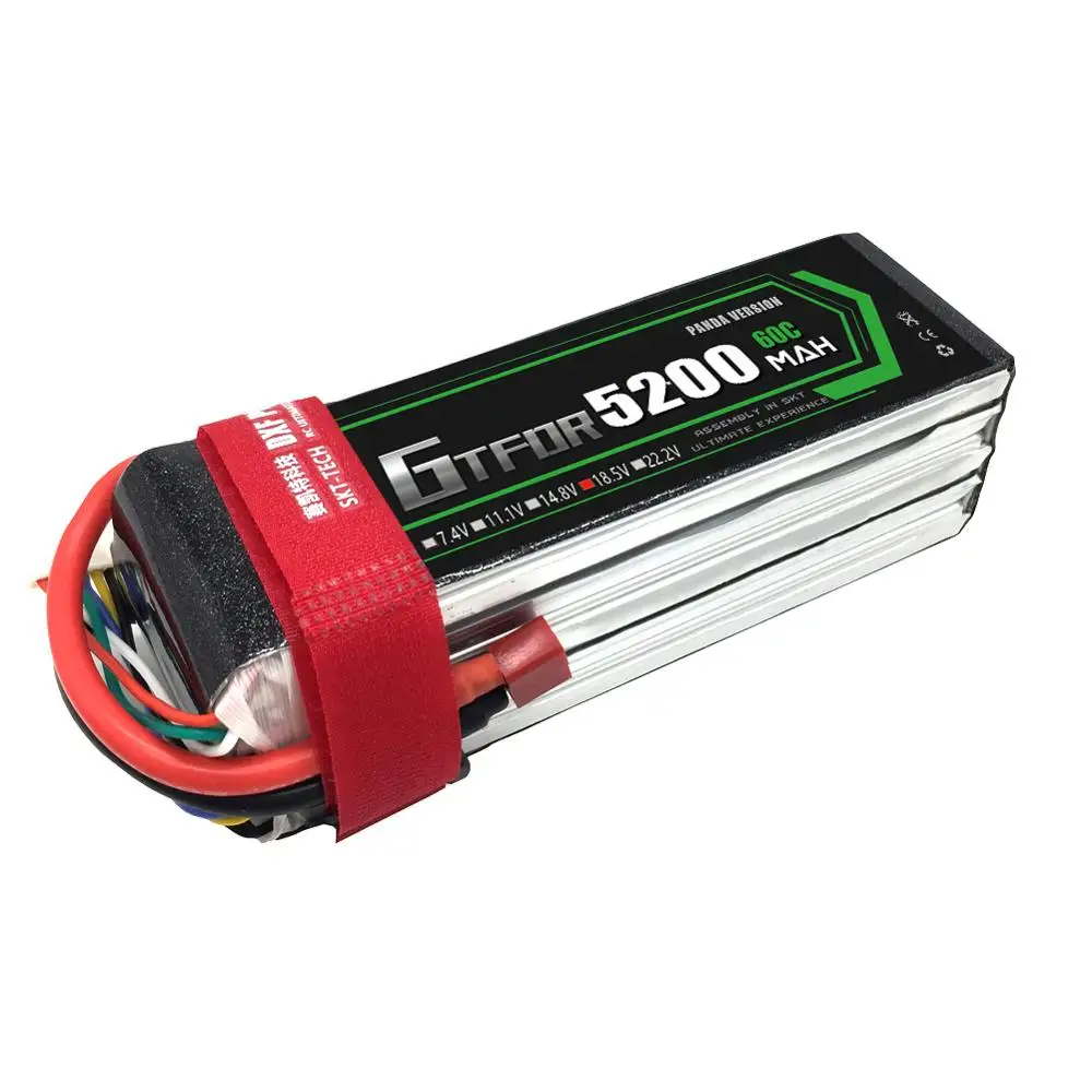 GTFDR RC Lipo батарея 18 5 V 5200mAh 50C Max 100C 5S для вертолета квадрокоптера самолета дрона FPV LOGO