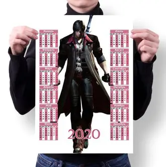 Календарь настенный на 2020 год Dmc Devil May Cry Девил Май Край №29 А2 | Канцтовары для