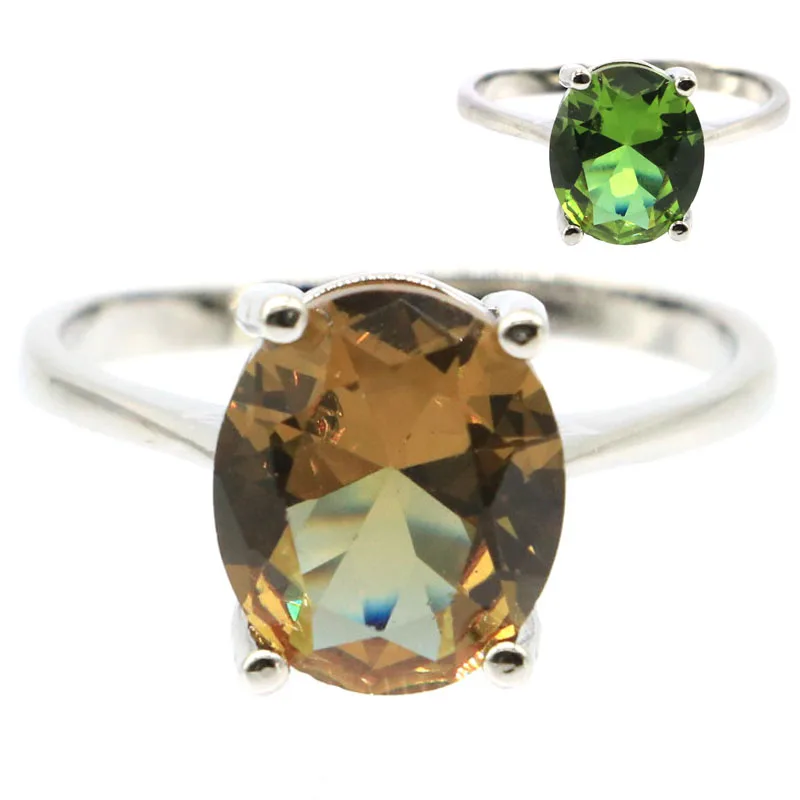 Acquista 3 Ottieni 1 Gratis 12X10Mm Zultanite Cambia Colore Alexandrite Topaz Fine Jewelry Anelli In Argento Drop Shipping All'Ingrosso