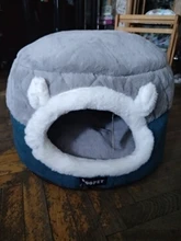 Bed Kennel Cat-House Hoopet Cave Home Dog-Puppy Warm for Teddy