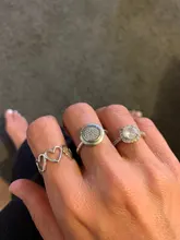 Plata de Ley 925 Plata Lisa anillos para las mujeres interweave de la joyería hermoso dedo anillos abiertos para cumpleaños fiesta regalo