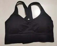 Sujetador deportivo de realce para mujer, Top transpirable sin aros, acolchado, para Fitness, gimnasio, Yoga, entrenamiento