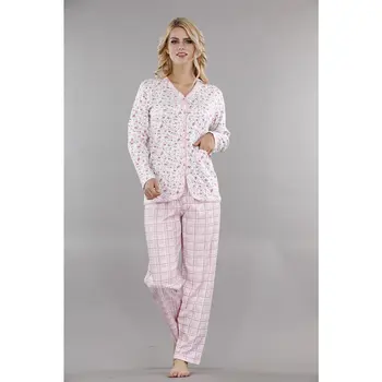 

Etoile women Autumn/twittering Cotton Long Sleeve Complete Dug Up pajamas set 5044