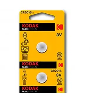 

Pilas de boton Kodak bateria original Litio CR2016 3V en blister 2X Unidades