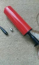 Pelotas Mini bomba de accesorios de globos inflador mano empuje de la bomba de aire de dos tipos de agujas fiesta portátil de aluminio bomba de balón