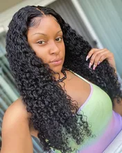 Wigirl-Peluca de encaje de 13x4 para mujeres negras, pelo largo brasileño con ondas profundas, 26, 28 y 30 pulgadas