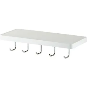 

Towel shelf brissen with hooks (bsr-30310wh)