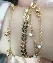 Tocona-pulsera Bohemia con borla de oro para mujer, concha de verano, piedra de cristal transparente, piña, corazón geométrico, joyería