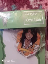 Llaveros de acrílico de doble cara, accesorios de Cosplay de Anime, el país de las Maravillas retorcido, joyería de corazones de rosa