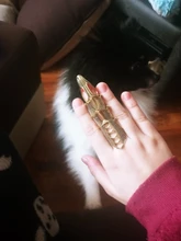 Anillo de doble dedo con armadura de nudillo para hombre, 1 unidad, Punk, gótico, Punk, Color plateado, anillos tipo fantasma