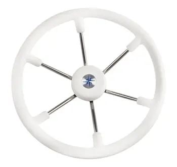

Steering wheel leader tanegum White Rim silver spokes D. 400mm vn7400-08