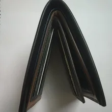 Cartera de cuero sintético para hombre, cartera masculina de cuero sintético de marca de lujo, Estilo Vintage, monedero, tarjetero, portatarjetas