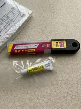 Cuchillo de uso general Negro, cuchilla gruesa con letra en V, afilada, duradera, 10, 18mm, cuchilla para arte