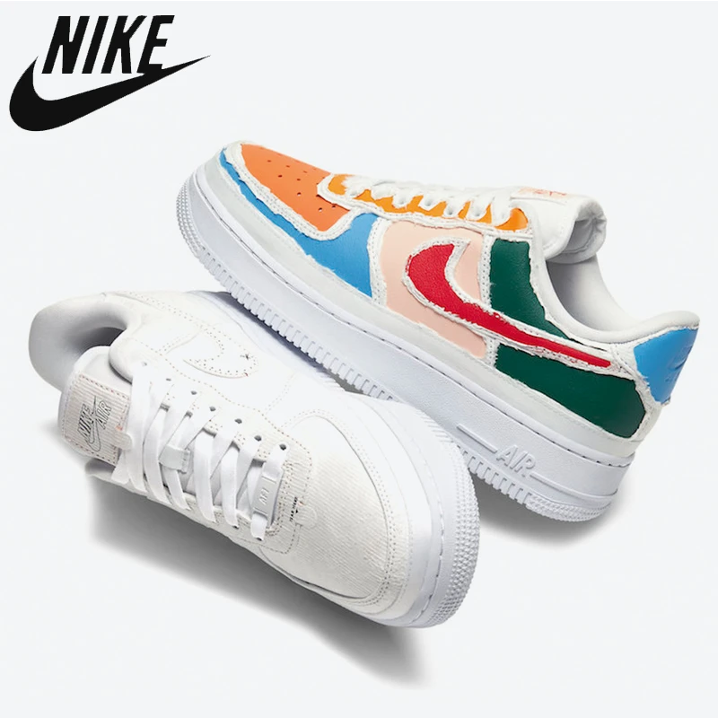 Nike Air Force 1 With Multi Color Tear Away Uppers Skateboarding Shoes AF1  AirForce One Women's Outdoor Skate Sports Sneakers|Skateboarding| -  AliExpress
