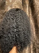 Cynosure-pelucas de cabello humano con encaje frontal para mujeres negras, Remy, rizado, brasileño, prearrancado, cierre de encaje, 13x4/13x6