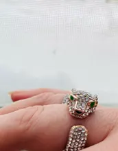 FDLK-Anillo de leopardo con incrustaciones de cristal para mujer, sortija Unisex con personalidad, regalo de joyas de fiesta