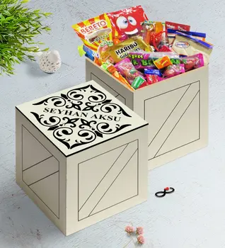 

Personalized Is In Wooden Box Nostalgic Lezzetler Gift Seti-10