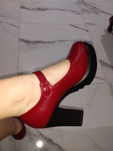 Zapatos de tacón alto cuadrados para mujer, plataforma con hebilla en la boca, zapatos de punta redonda, para primavera y verano