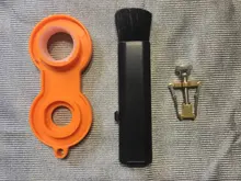 Herramienta de limpieza Universal, llave de cuatro burbujeador, desmontaje de salida, grifo de agua, lados amarillos