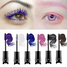 Многоцветная Удлиняющая и подкручивающая тушь для ресниц 4D шелковая накладные ресницы тушь для ресниц Макияж ресниц Водонепроницаемая волоконная кисть для туши Hallowe ресницы