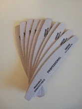 10 unids/lote de archivos de uñas profesional Buffer 100/180 limas manicura de Grey barco Gel pulido madera lima de uñas