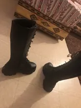 Alto rodilla botas de Pu tacones altos para las mujeres zapatos de moda 2020 primavera otoño zapatos de mujer de talla grande 35-43