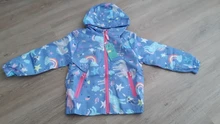 Spring Jacket Windbreaker Hooded-Unicorn Girls Coats Outerwear Kids Rainbow-Pattern Autumn