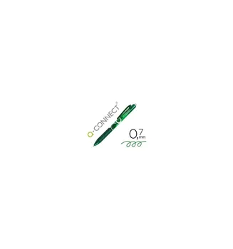 

Pen Q-CONNECT retractable erasable 0,7 MM green COLOR 10 PCs