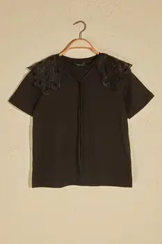 

Trendyol Organza Detailed Knitted Blouse TWOSS20BZ1286