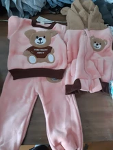 2020 Children Winter Warm Sets Cartoon Bear Baby Boy Clothes Toddler Clothes For Girls