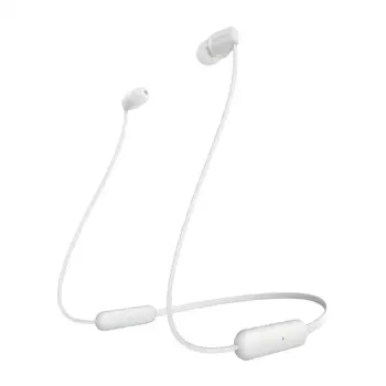 

Headphones Neckband Wireless Sony WI-C200 (Battery upto 15 hours, Load Fast, Handsfree). Color WHITE