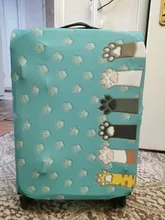 HMUNII mundo diseño de mapa cubierta protectora de equipaje maleta de viaje cubierta elástico polvo casos de 18 a 32 pulgadas, accesorios de viaje