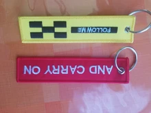 LLavero de novedad para quitar antes del vuelo, llaveros Bijoux para motocicletas y automóviles, etiqueta para llave Nuevo bordado