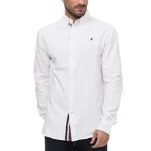 Kangol Оксфорд мужская рубашка LS Мужская цветная хлопковая белая KG2G112966AA2ABL-1